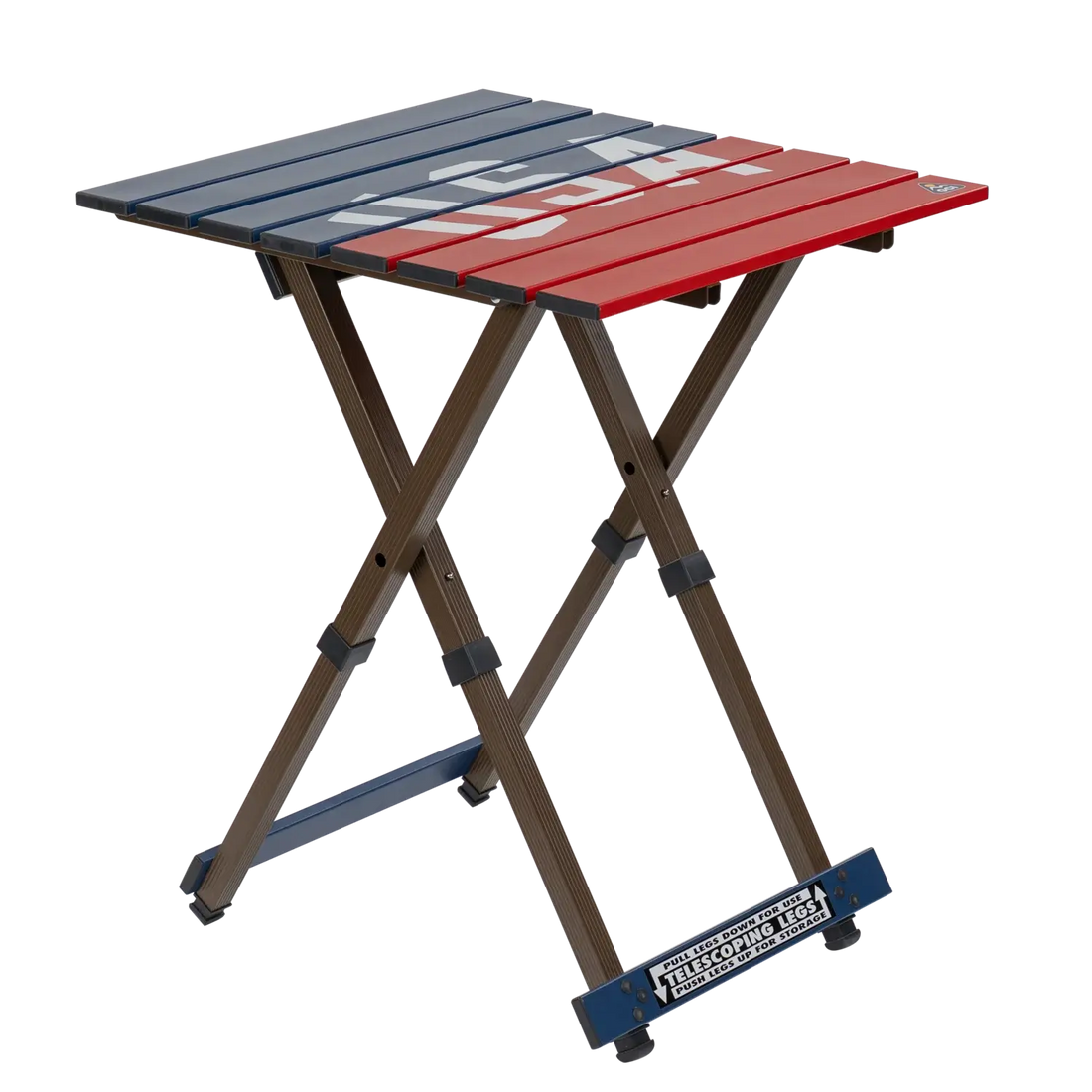 Slim-Fold Compact Camp Table 20 - USA Anniversary Deluxe - Choice 757 - Portable Camping Table with Heat-Resistant Countertop - Default Title