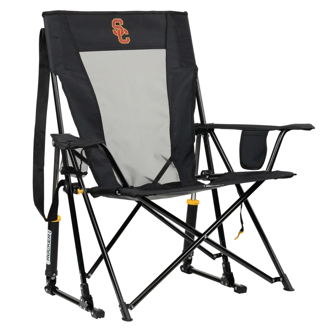 Patented Spring-Action College Comfort Pro Rocker - USC Trojans - Choice 856 - Freestyle Rocker Portable Outdoor Folding Chair - Default Title