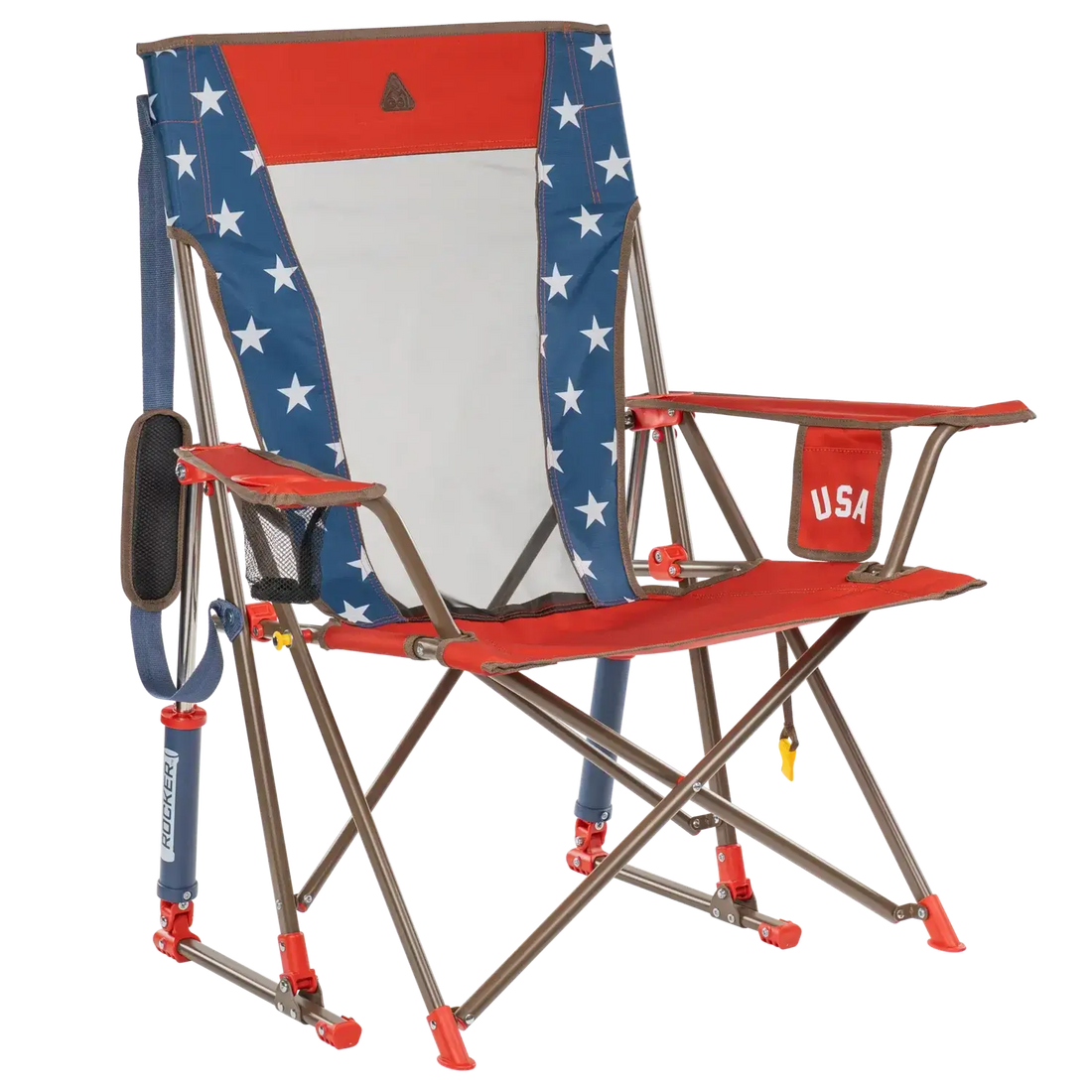 Patented Spring-Action Comfort Pro Rocker - USA Anniversary Deluxe - Choice 424 - Patented Spring-Action Rocking Chair for Camping - Default Title