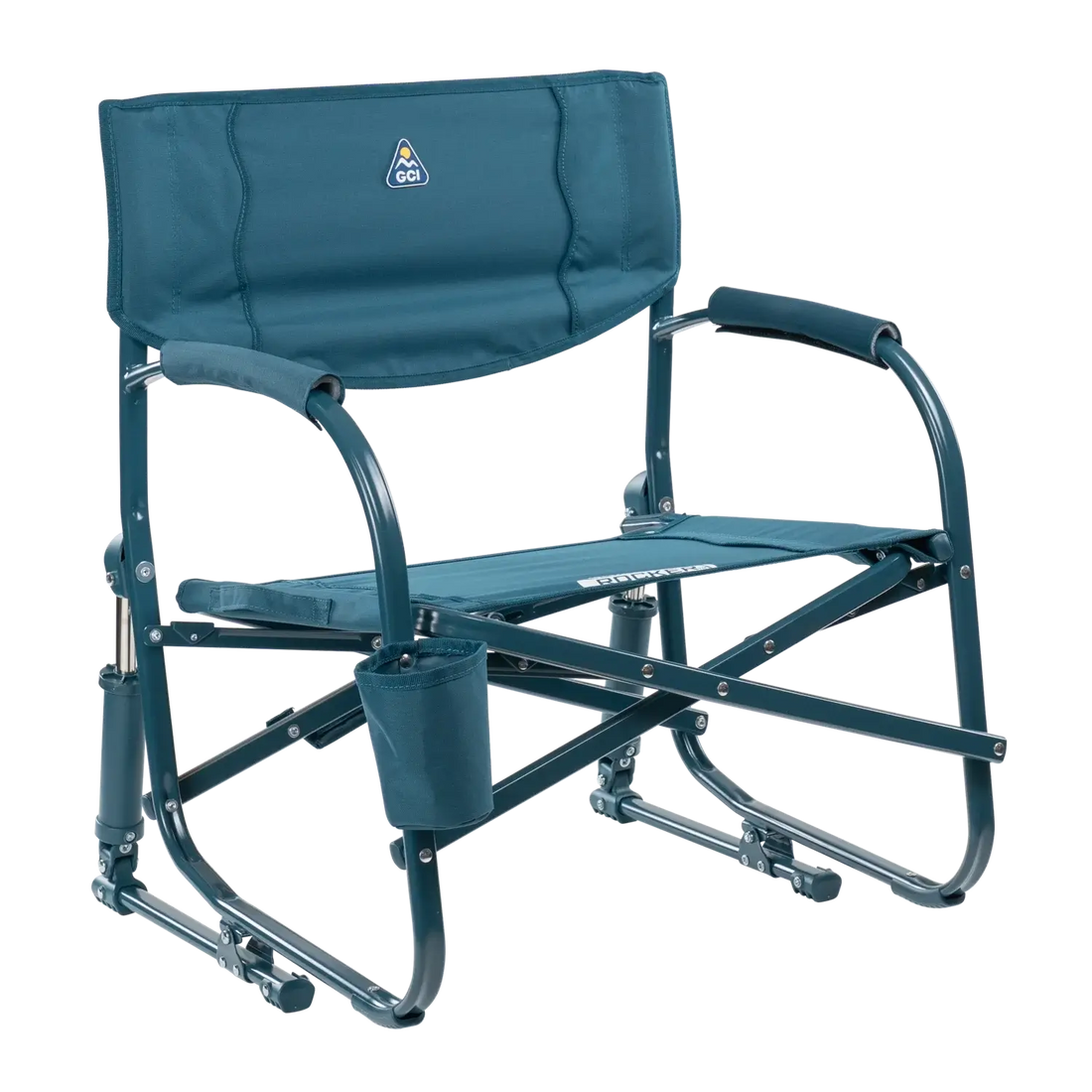 Smooth Motion Grab & Go Rocker - Choice 551 - Heavy-Duty Kickback Rocker with Beverage Holder - Teal