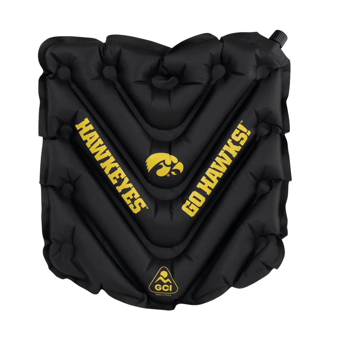 Compact Cushion College V Seat Inflatable Stadium Cushion - Iowa Hawkeyes - Choice 157 - Ergonomic Portable Stadium Seat for Sports Events - Default Title