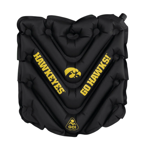 Compact Cushion College V Seat Inflatable Stadium Cushion - Iowa Hawkeyes - Choice 157 - Ergonomic Portable Stadium Seat for Sports Events - Default Title