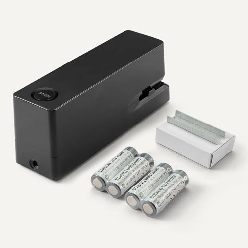Minimalist Basics Electric Automatic Stapler for Desk, 25 Sheet Capacity, Set