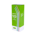 Basics Disposable Striped Plastic Flex Straws, BPA Free, Essentials