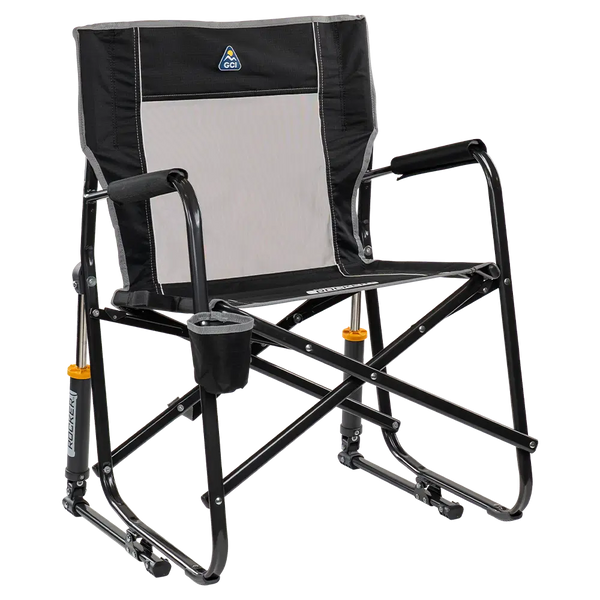 Heavy-Duty Freestyle Freestyle Rocker - Choice 711 - Freestyle Rocker Portable Outdoor Folding Chair - Black