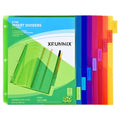 8-Tab Binder Dividers - Index Pockets Divider for 3 Ring Essentials