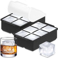 Minimalist KitchFort Large Silicone Ice Cube Tray (2-Pack), convenient Release Collection