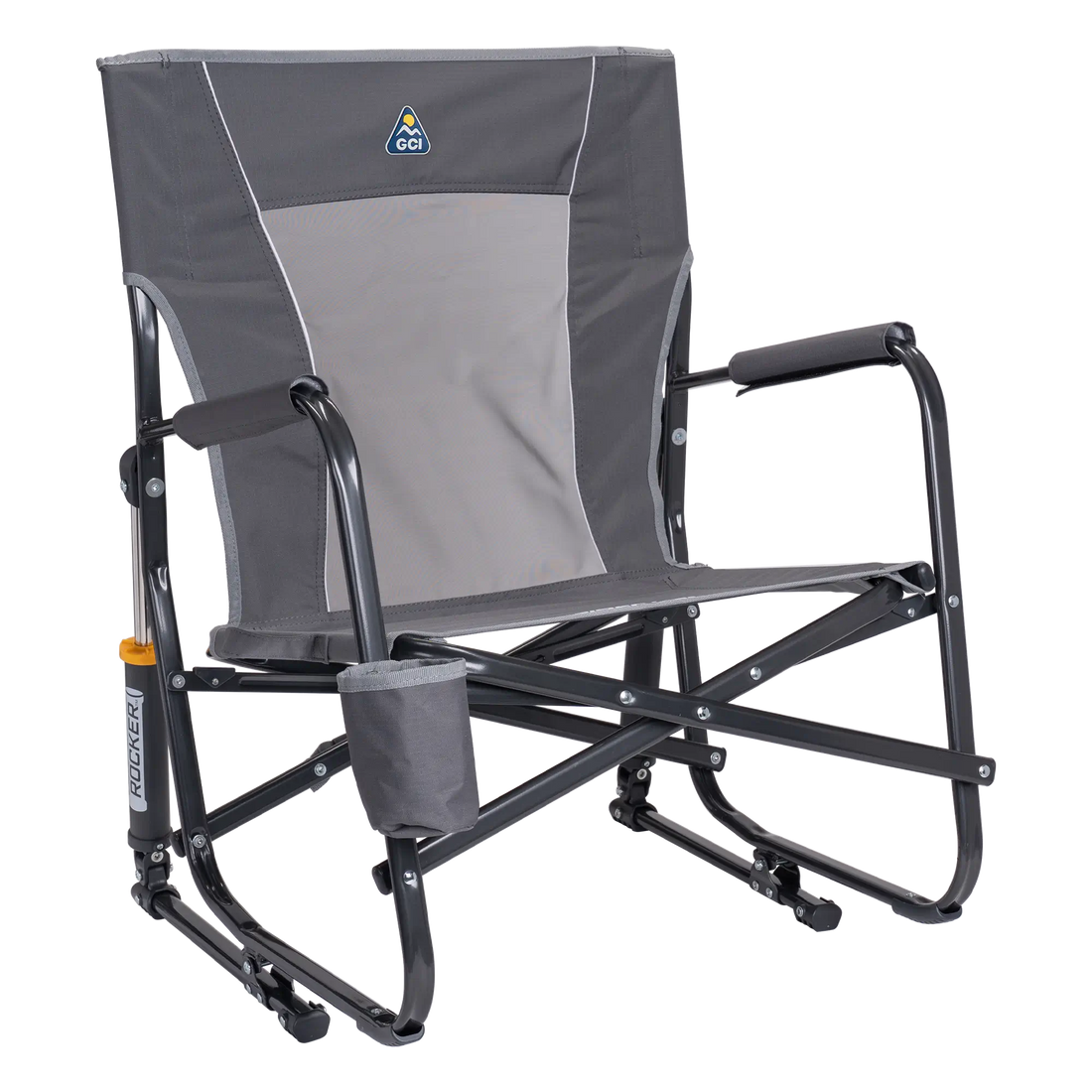 Smooth Motion FirePit Rocker - Choice 737 - RoadTrip Rocker Smooth Motion Camp Chair - Pewter