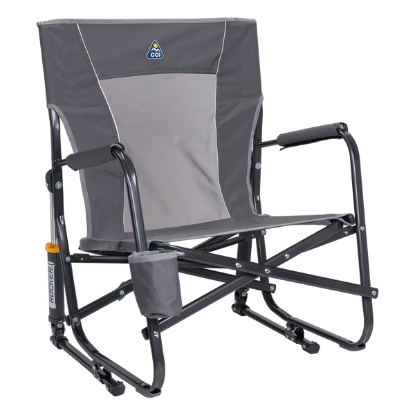 Smooth Motion FirePit Rocker - Choice 737 - RoadTrip Rocker Smooth Motion Camp Chair - Pewter