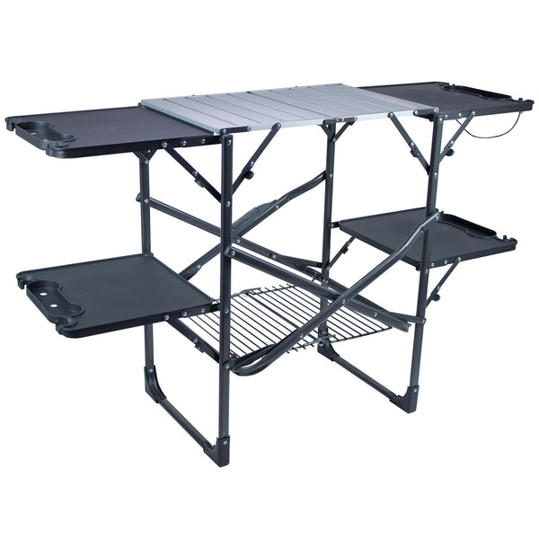 Compact Grilling Slim-Fold Cook Station - Choice 575 - Multi-Purpose Outdoor Culinary Cooking Set - Default Title