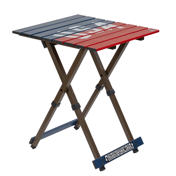 Slim-Fold Compact Camp Table 20 - USA Anniversary Deluxe - Choice 757 - Portable Camping Table with Heat-Resistant Countertop - Default Title