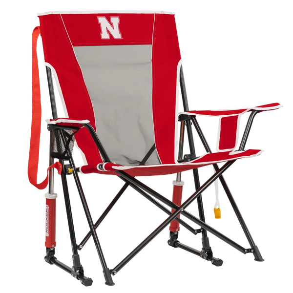 Heavy-Duty Freestyle College Comfort Pro Rocker - Nebraska Cornhuskers - Choice 161 - Freestyle Rocker Portable Outdoor Folding Chair - Default Title