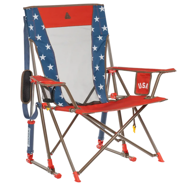 Patented Spring-Action Comfort Pro Rocker - USA Anniversary Deluxe - Choice 424 - Patented Spring-Action Rocking Chair for Camping - Default Title