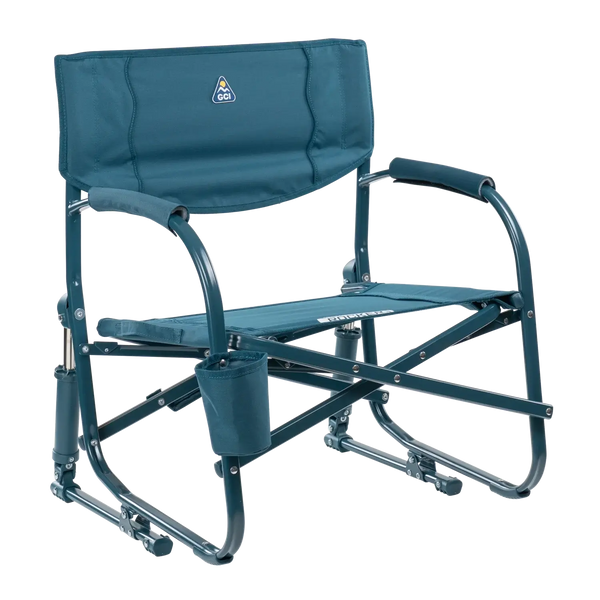 Smooth Motion Grab & Go Rocker - Choice 551 - Heavy-Duty Kickback Rocker with Beverage Holder - Teal